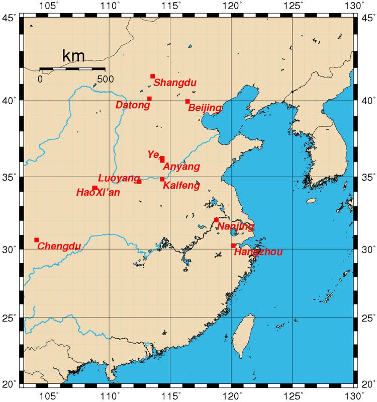 Historical capitals of China