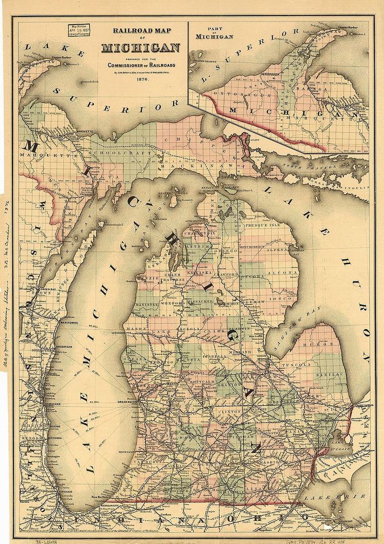 History of railroads in Michigan