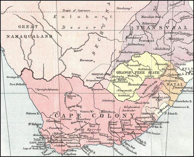 History of the Cape Colony from 1870 to 1899