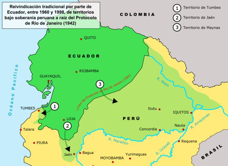 History of the Ecuadorian–Peruvian territorial dispute