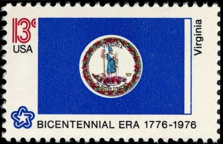 History of Virginia on stamps