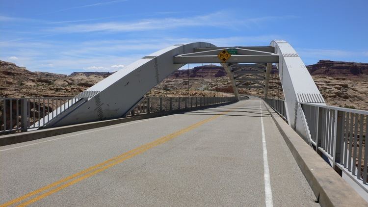 Hite Crossing Bridge Bridge of the Week Utah39s Bridges Hite Crossing Bridge over the