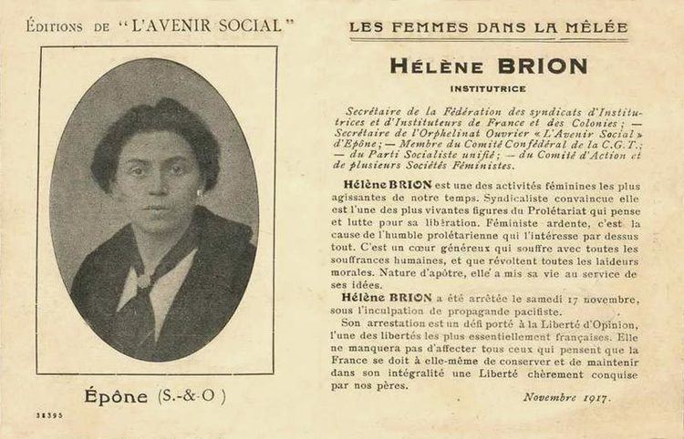 Hélène Brion Hlne Brion 18821962 La Bataille socialiste
