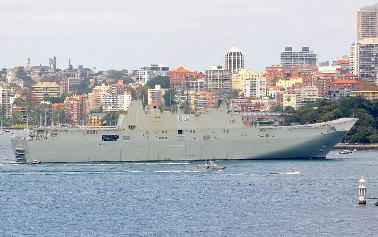 HMAS Canberra (L02) HMAS CANBERRA L02 IMO 9608960 ShipSpottingcom Ship Photos and