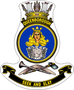 HMAS Queenborough (G70) wwwnavygovausitesdefaultfilesbadgesCrestQ