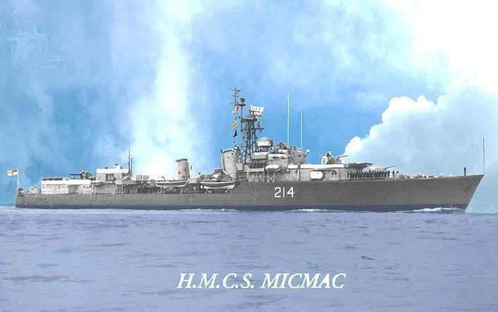 HMCS Micmac (R10) jproccamicmacmicmaccolourizedjpg