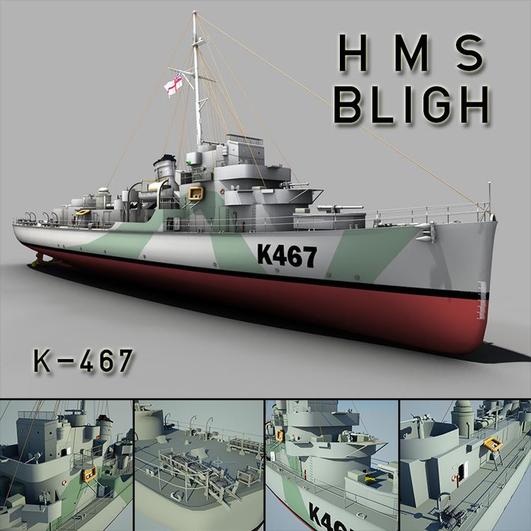 HMS Bligh (K467) httpswwwactiverenderingdeshopdatenHMSBli