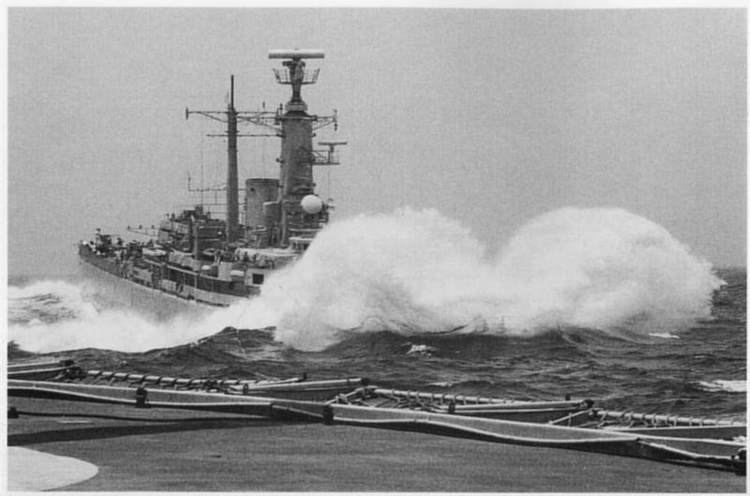 HMS Charybdis (88) HMS CHARYBDIS HEAVY SEAS
