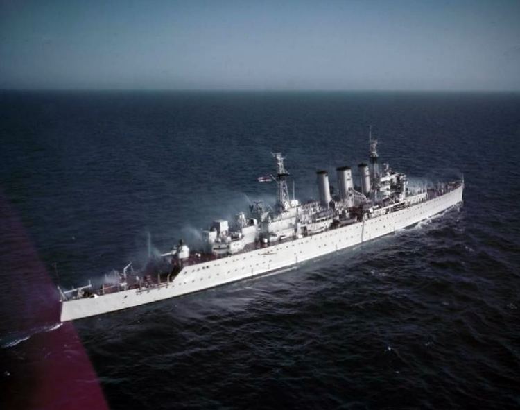 HMS Cumberland (57) FileHMS Cumberland 57 sparying decks during antinuclear warfare