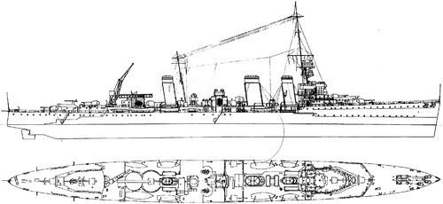 HMS Emerald (D66) TheBlueprintscom Blueprints gt Ships gt Cruisers UK gt HMS