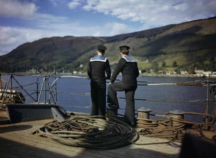 HMS Forth (A187) FileOn Board the Submarine Depot Ship HMS Forth Holy Loch