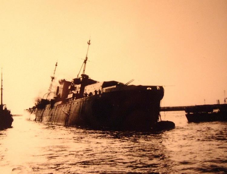HMS Foylebank HMS Foyle Bank sinking and rescue work of Sidney Palmer