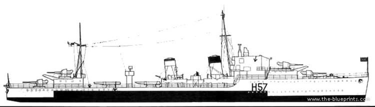 HMS Hesperus (H57) TheBlueprintscom Blueprints gt Ships gt Ships UK gt HMS Hesperus