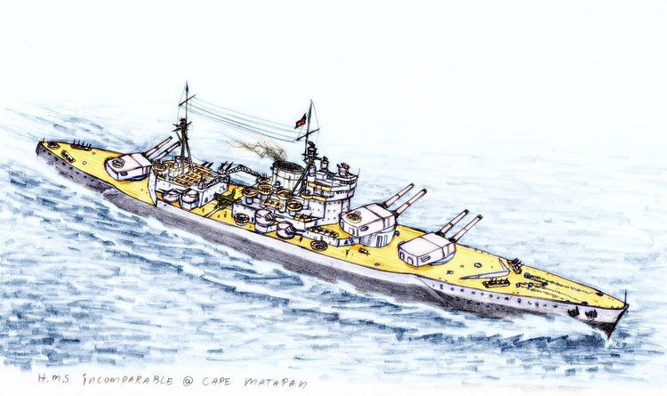Painting of HMS Incomparable