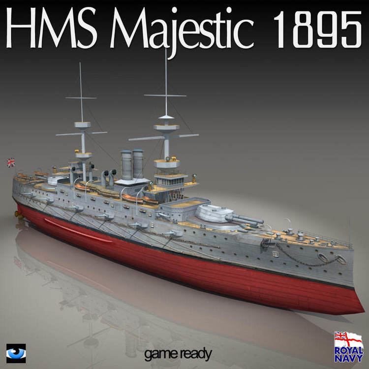 HMS Majestic (1895) 3d model of hms majestic 895 war
