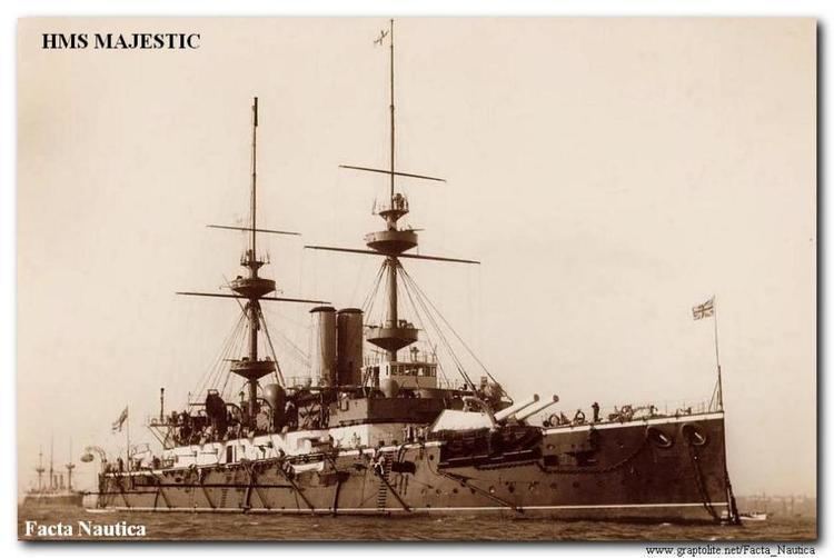 HMS Majestic (1895) HMS MAJESTIC pancernik I wojny wiatowej ofiara UBoota