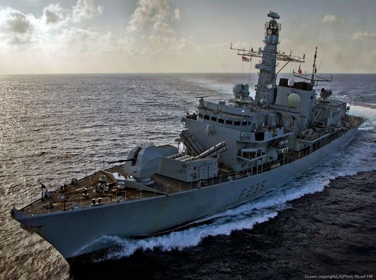 HMS Monmouth (F235) HMS Monmouth F 235 Type 23 Duke class Guided Missile Frigate Royal Navy