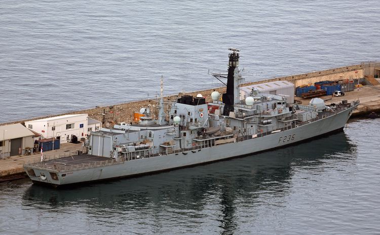 HMS Montrose (F236) FileHMS Montrose F236 at the South Mole HM Naval Base Gibraltar