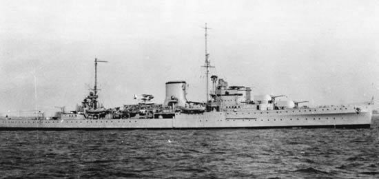 HMS Neptune (20) HMS Neptune 20 of the Royal Navy British Light cruiser of the