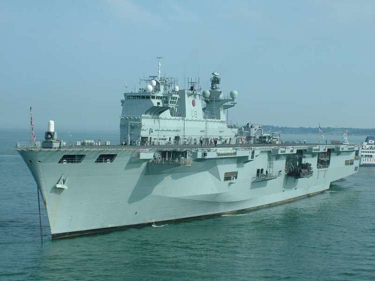 HMS Ocean (L12) HMS OCEAN L12 IMO 9079456 Callsign GCOU ShipSpottingcom