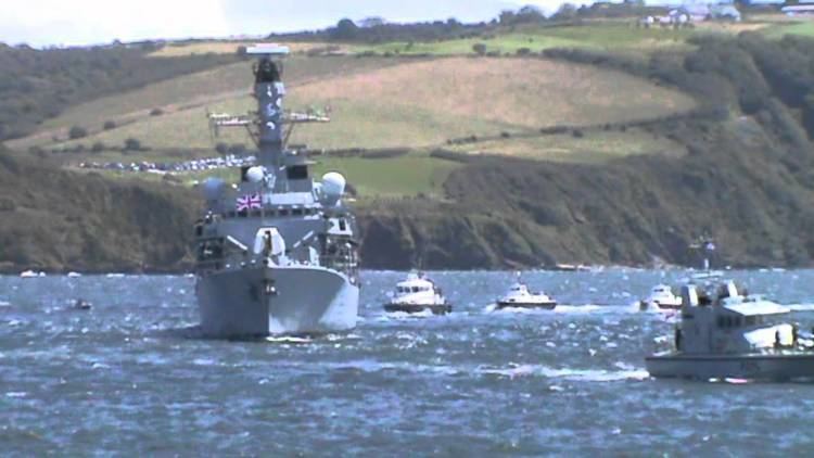 HMS Raider (P275) HMS Argyll F231 HMS Raider P275 Floatila 21 Gun Salute in
