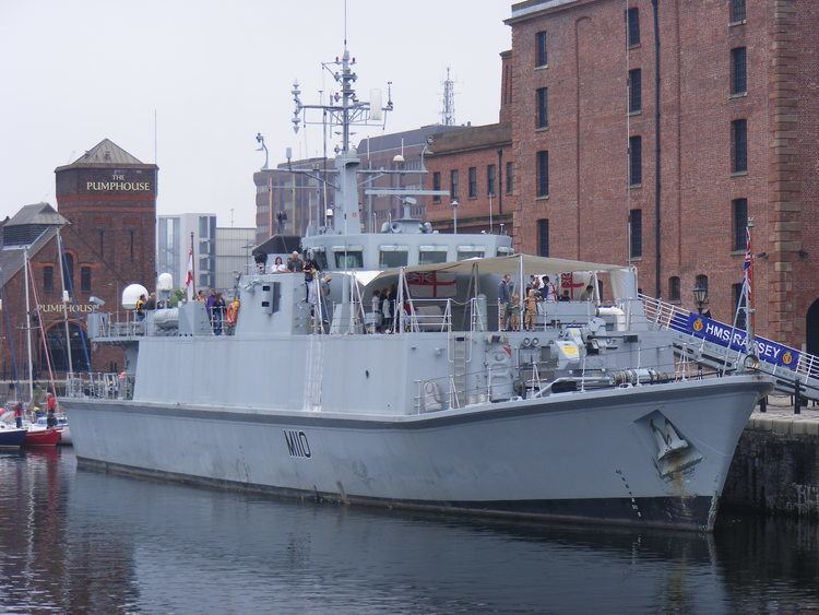 HMS Ramsey (M110) FileHMS Ramsey M110 in Liverpooljpg Wikimedia Commons