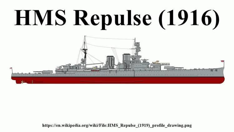 HMS Repulse (1916) HMS Repulse 1916 YouTube