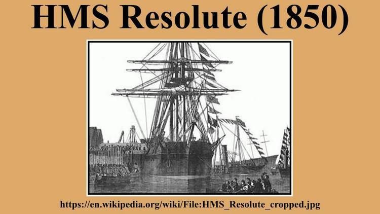 HMS Resolute (1850) HMS Resolute 1850 YouTube