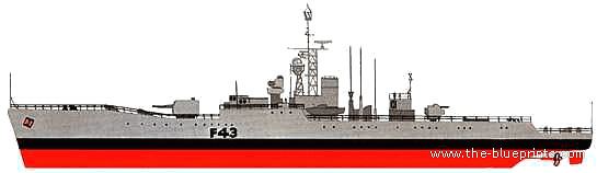 HMS Torquay (F43) TheBlueprintscom Blueprints gt Ships gt Ships UK gt HMS Torquay
