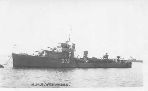 HMS Venomous (D75) uboatnetmediaallieswarshipsbrddhmsvenomous