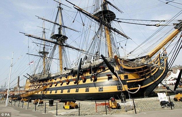 HMS Victory Nelson39s flagship HMS Victory to show its original colours Daily
