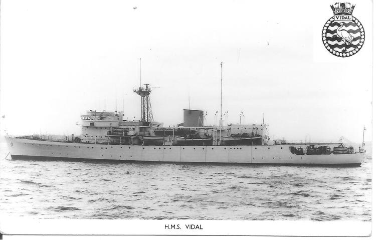 HMS Vidal wwwkenthistoryforumcoukindexphpactiondlatta