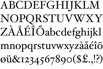 Hoefler Text typography Can anyone suggest a free equivalent of the Hoefler