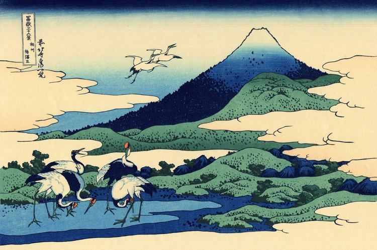 Hokusai Umegawa in Sagami province Katsushika Hokusai WikiArtorg