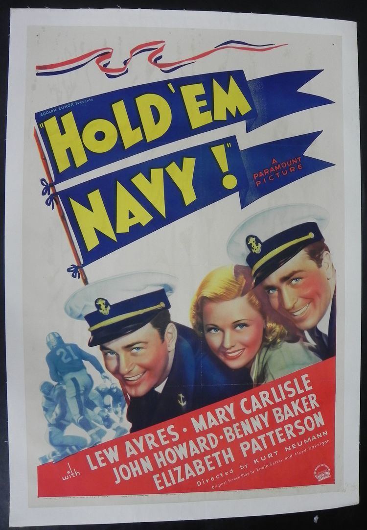 Hold 'Em Navy Lot Detail 1937 Hold Em Navy One Sheet Movie Poster