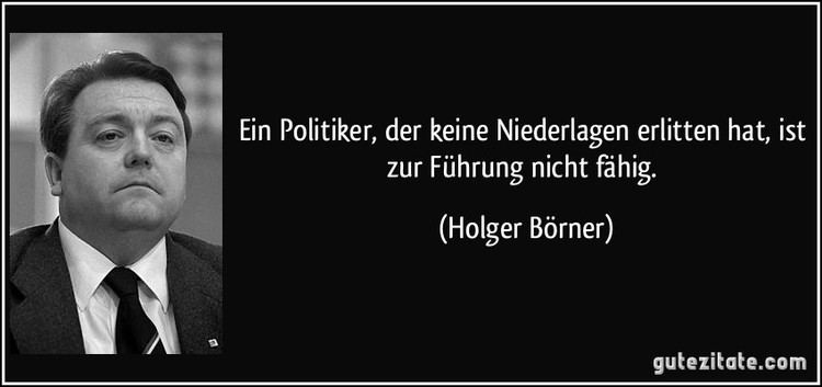 Holger Börner Ein Politiker der keine Niederlagen erlitten hat ist zur