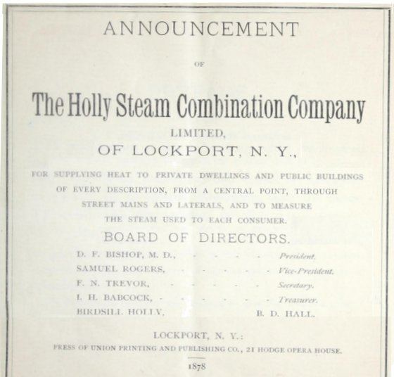 Holly Steam Combination Company
