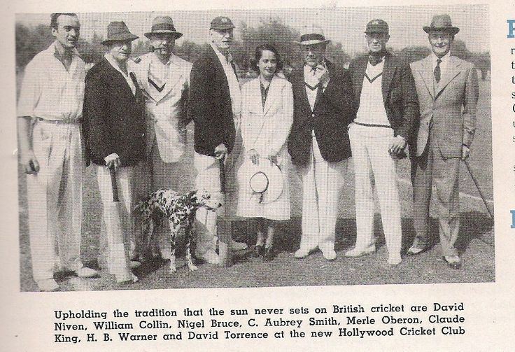 Hollywood Cricket Club Upholding the tradition that the sun never sets on British cricket