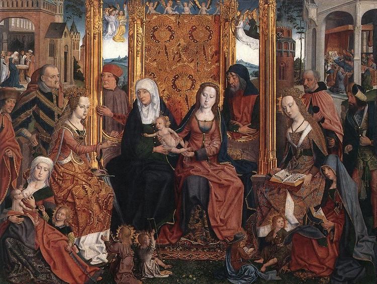 Holy Kinship The Holy Kinship Altarpiece central panel by MASTER of the Holy