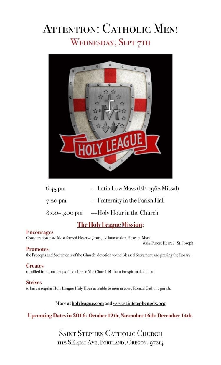 Holy League (1571) New Liturgical Movement Men39s Holy League St Stephen39s Catholic