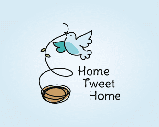 Home Tweet Home Logopond Logo Brand Identity Inspiration Home tweet home