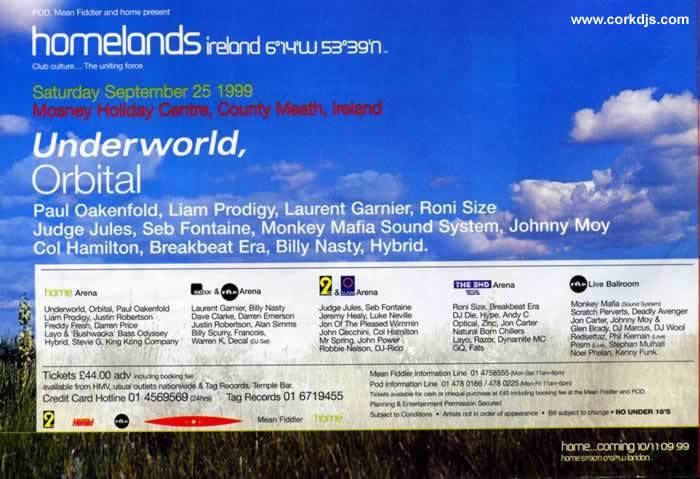 Homelands (festival) Homelands Ireland 1999 External Sounds39s Blog