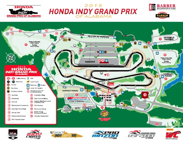 Honda Indy Grand Prix of Alabama Honda Indy Grand Prix of Alabama 2015 Fan Guide event schedule