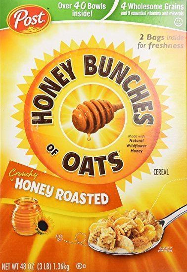 Honey Bunches of Oats Amazoncom CerealHoney Bunches of Oats Cruncy Honey Roasted 48