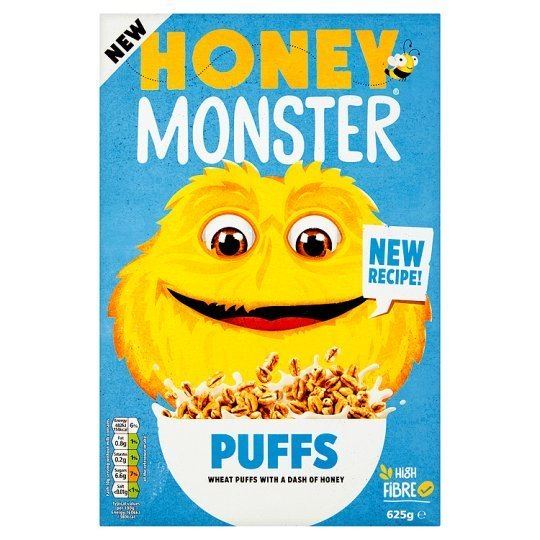Honey Monster Puffs Honey Monster Puffs Cereal 625G Groceries Tesco Groceries