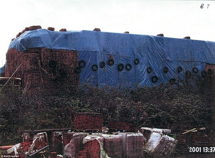 Honeycrock Farm Robert Fidler starts to demolish his illegal tin and concrete castle