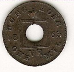 Hong Kong one-mil coin