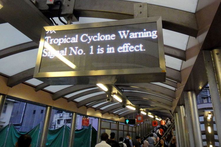 Hong Kong tropical cyclone warning signals