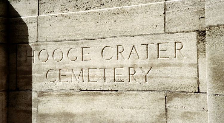 Hooge Crater Commonwealth War Graves Commission Cemetery
