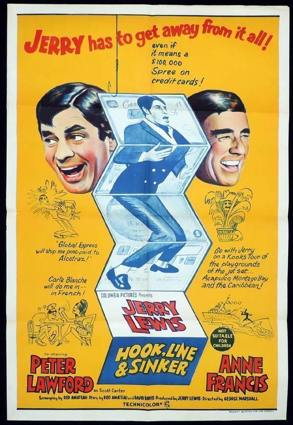 Hook, Line & Sinker (1969 film) HOOK LINE AND SINKER One Sheet Movie Poster Jerry Lewis Peter Lawford